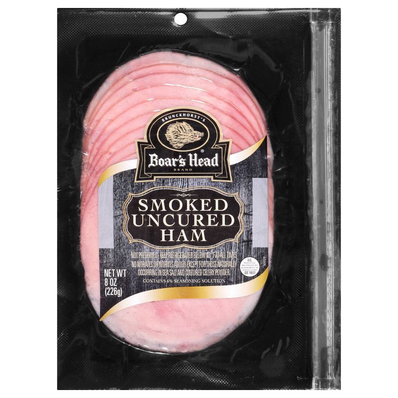 slide 1 of 7, Boar's Head Sliced Smoked Ham - 8oz, 8 oz