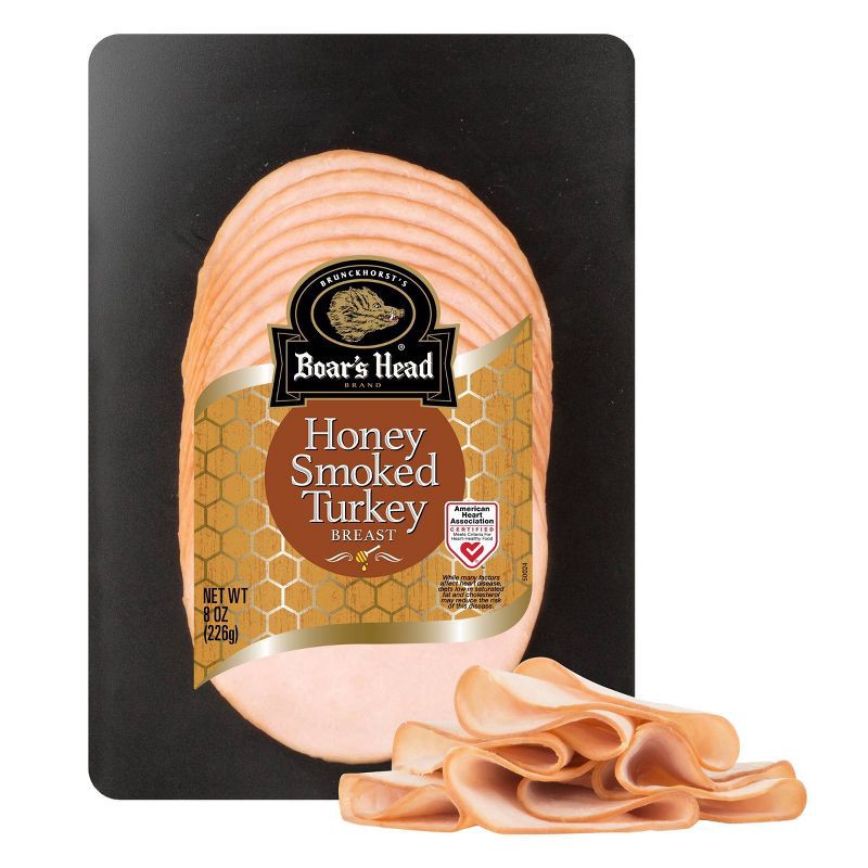 slide 7 of 7, Boar's Head Sliced Honey Smoked Turkey - 8oz, 8 oz
