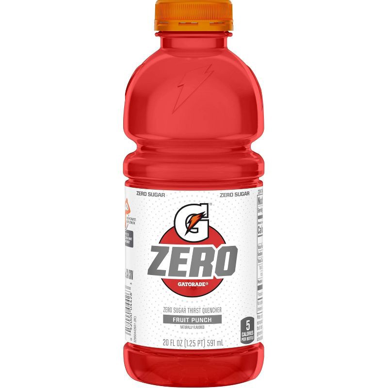 slide 3 of 3, Gatorade G Zero Fruit Punch Sports Drink - 8pk/20 fl oz Bottles, 8 ct; 20 fl oz