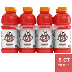 Gatorade G Zero Fruit Punch Sports Drink - 8pk/20 fl oz Bottles