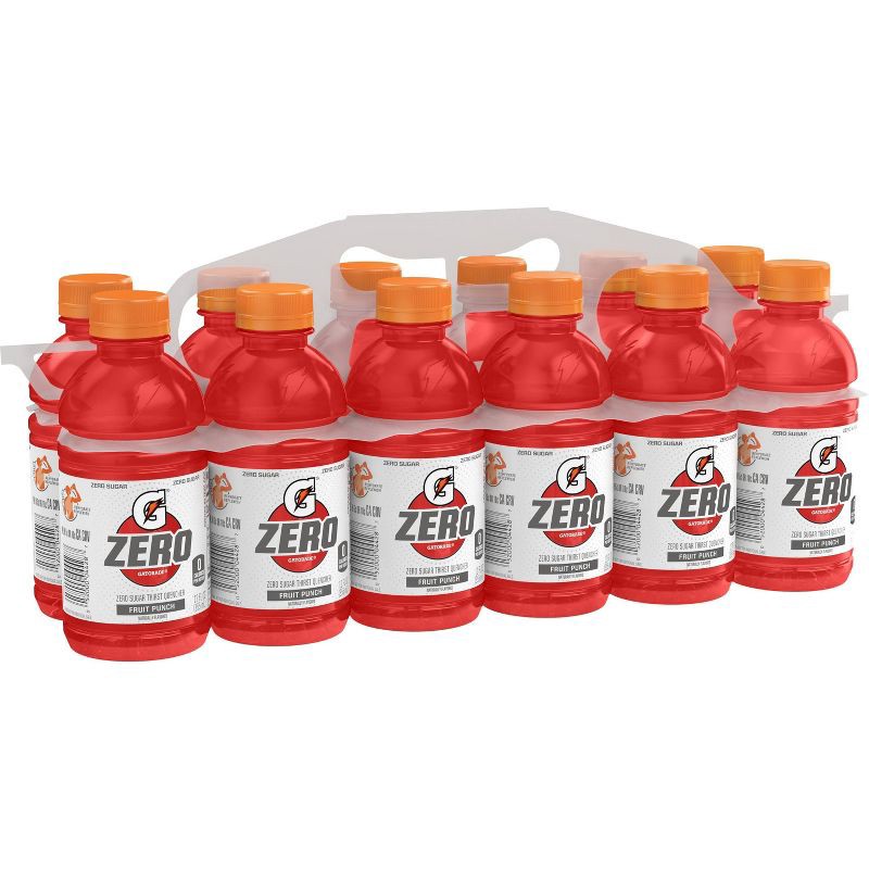 slide 2 of 3, Gatorade G Zero Fruit Punch Sports Drink - 12pk/12 fl oz Bottles, 12 ct; 12 fl oz