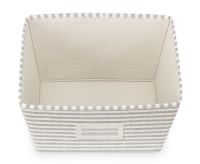 slide 4 of 13, Whitmor Wide Stripe Fabric Storage Tote 1 ea, 1 ct