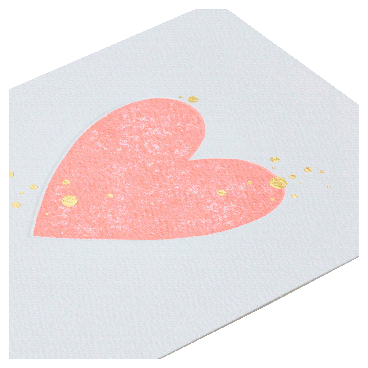slide 3 of 5, American Greetings (S32) Neon Pink Heart - Blank Card, 1 ct