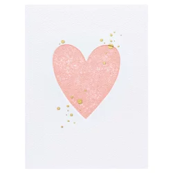 American Greetings (S32) Neon Pink Heart - Blank Card