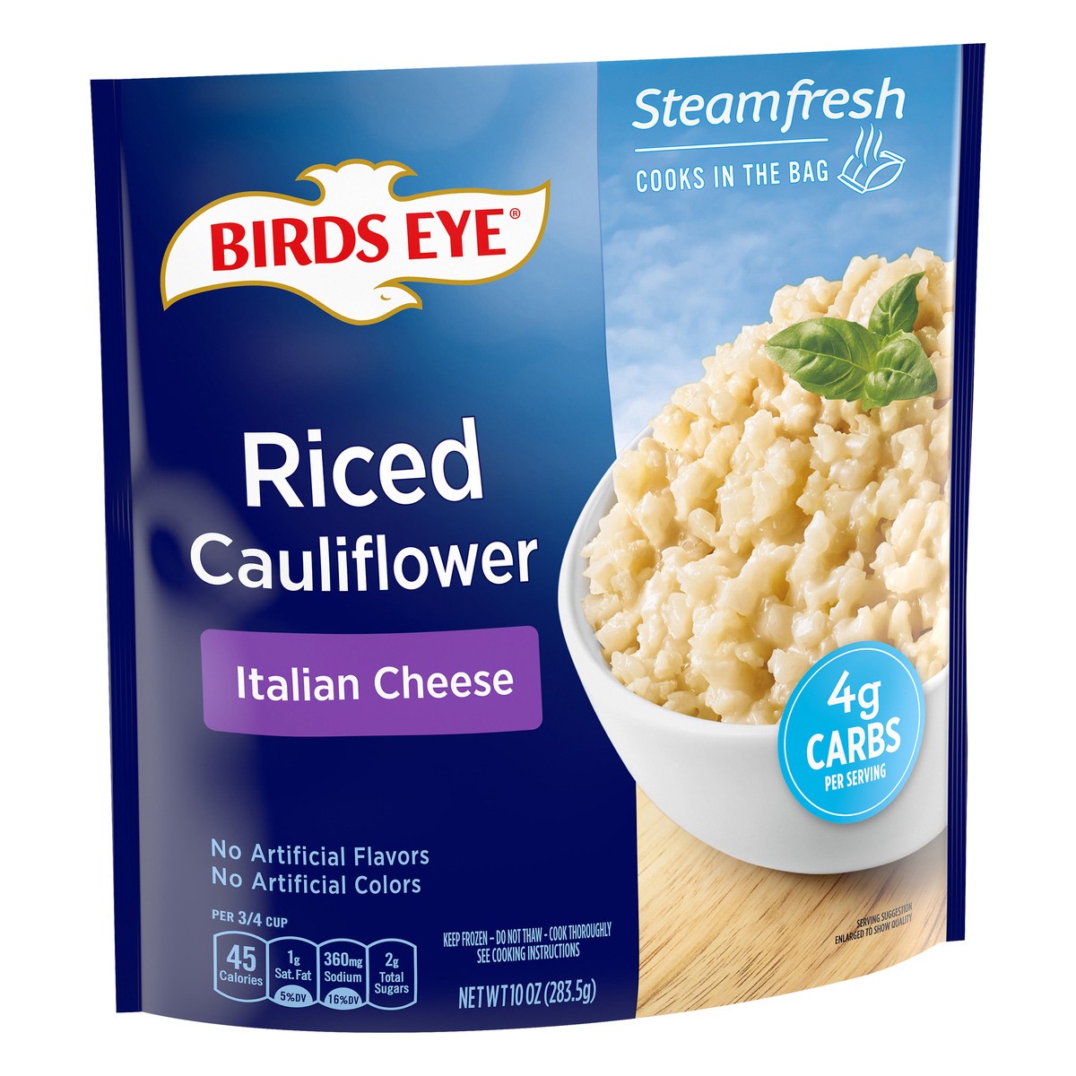 slide 2 of 9, Birds Eye Italian Cheese Riced Cauliflower 10 oz, 10 