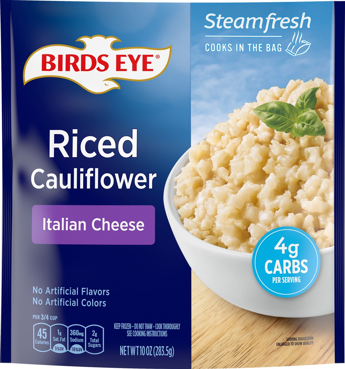 slide 6 of 9, Birds Eye Italian Cheese Riced Cauliflower 10 oz, 10 