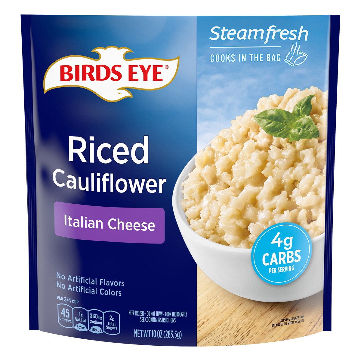 slide 1 of 9, Birds Eye Italian Cheese Riced Cauliflower 10 oz, 10 