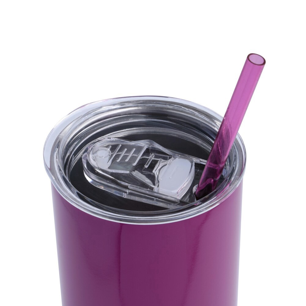 slide 4 of 4, Manna Stainless Steel Skinny Tumbler - Purple Ombre, 30 oz