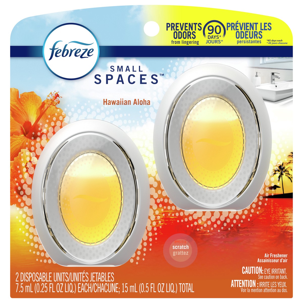 slide 1 of 5, Febreze Small Spaces Hawaiian Aloha Scent, 0.5 oz