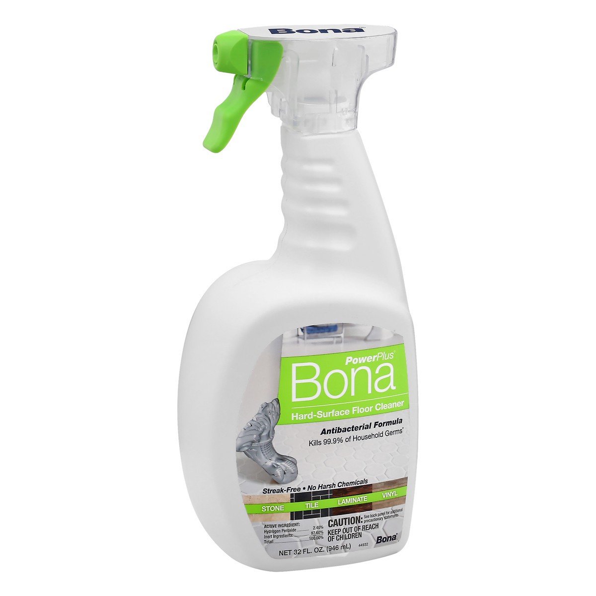 slide 2 of 8, Bona PowerPlus Hard-Surface Floor Cleaner 32 oz, 32 oz