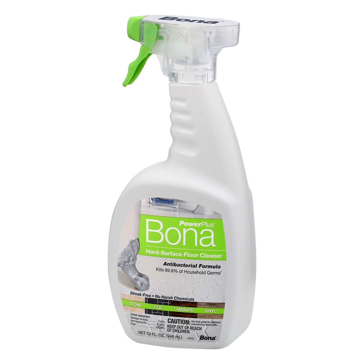 slide 6 of 8, Bona PowerPlus Hard-Surface Floor Cleaner 32 oz, 32 oz