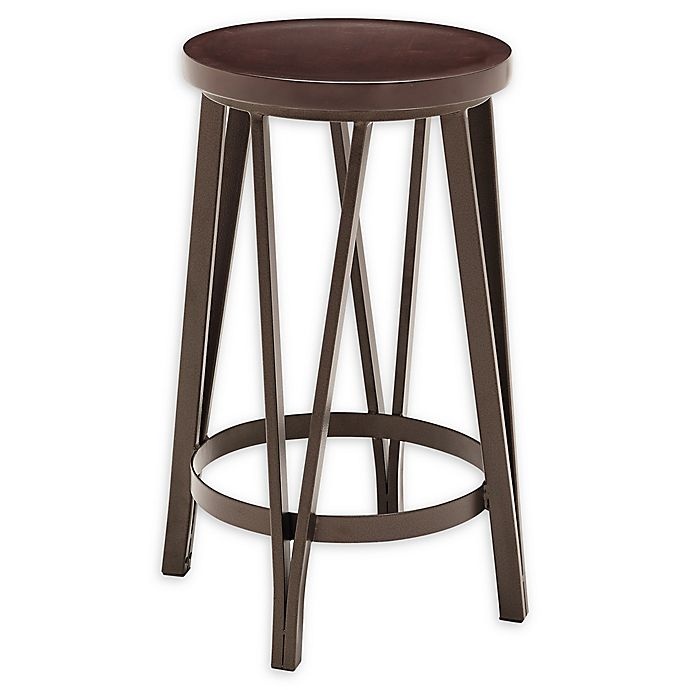 slide 1 of 3, Pulaski Adjustable Metal Bar Stool - Bronze, 1 ct