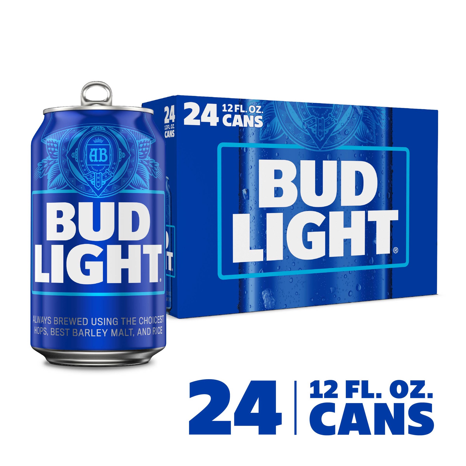 slide 2 of 9, Bud Light Beer, 24 Pack Beer, 12 FL OZ Cans, 4.2% ABV, 288 fl oz