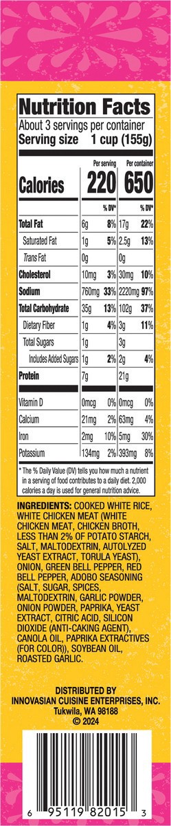 slide 3 of 14, Del Corazón Chicken Adobo Rice Meal, 16oz (Frozen), 1 lb