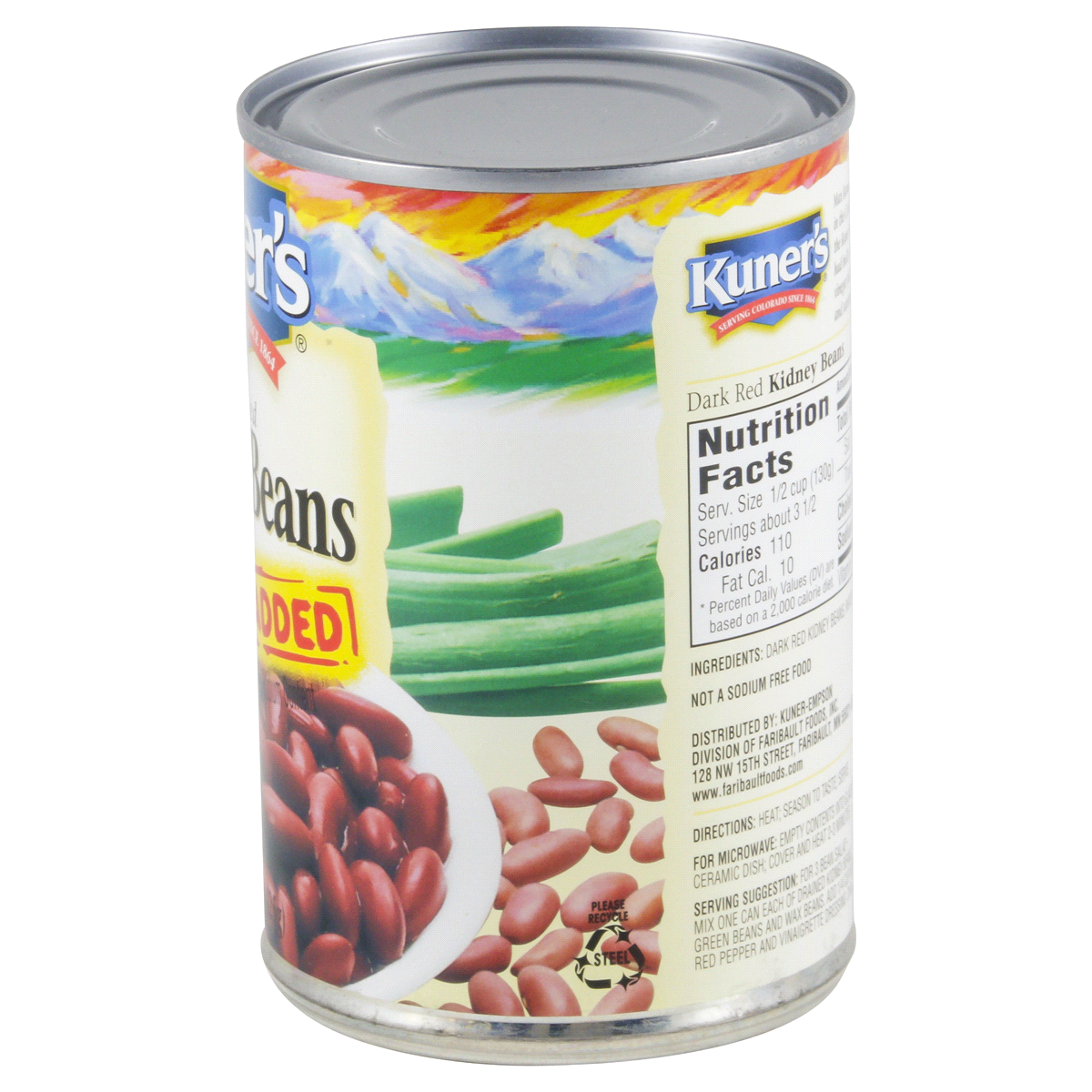 slide 2 of 4, Kuner's No Salt Added Dark Red Kidney Beans 15.5 oz, 15.5 oz