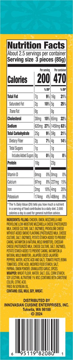 slide 3 of 13, Del Corazón Crispy Poppers - Chicken & Cheese, 7 oz