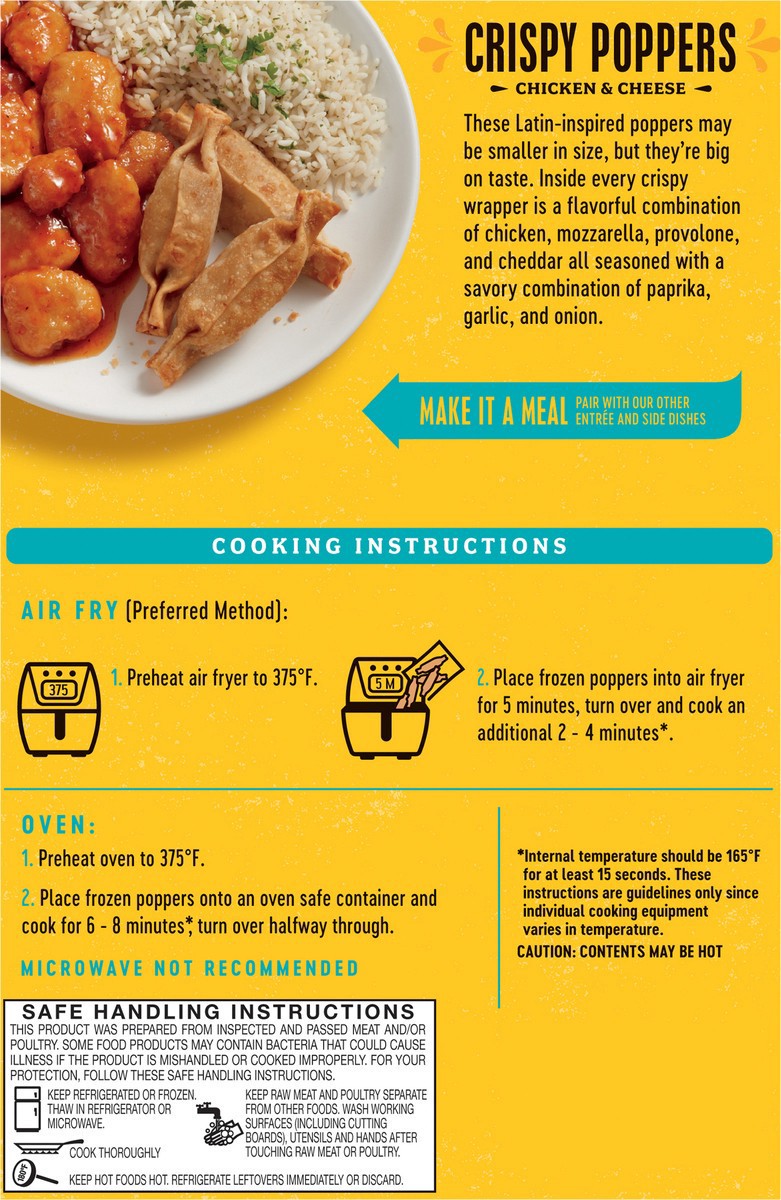 slide 9 of 13, Del Corazón Crispy Poppers - Chicken & Cheese, 7 oz