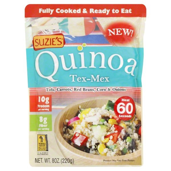 slide 1 of 1, Suzie's Quinoa Tex Mex Rte, 8 oz