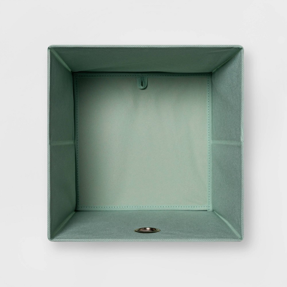 slide 3 of 4, 11" Fabric Cube Storage Bin Mint - Room Essentials, 1 ct