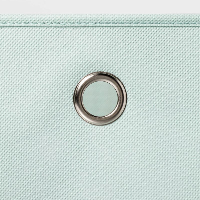 11" Fabric Cube Storage Bin Mint Room Essentials 1 ct Shipt