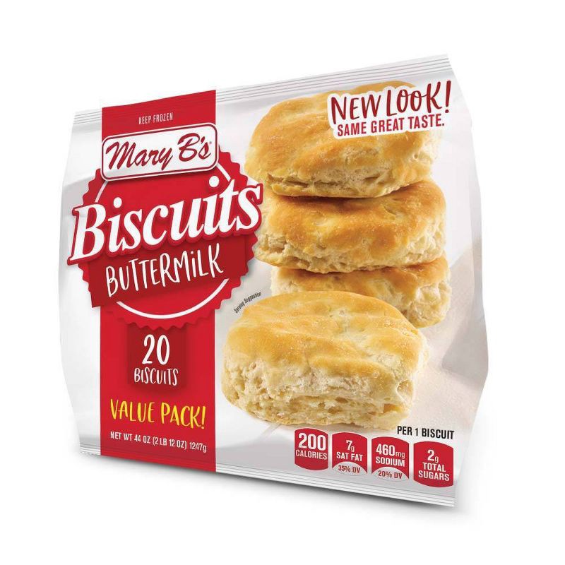 slide 2 of 3, Mary B's Frozen Buttermilk Biscuits - 44oz/20ct, 44 oz, 20 ct