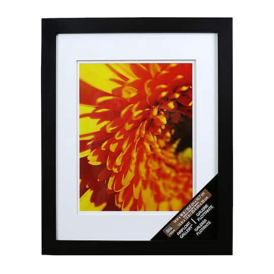 slide 1 of 2, Gallery Black Wall Frame With Double Mat By Studio Decor, 10 in x 13 in mat