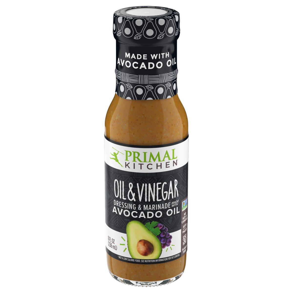 slide 1 of 1, Primal Kitchen Oil + Vinegar Dressing - 8fl oz, 8 fl oz