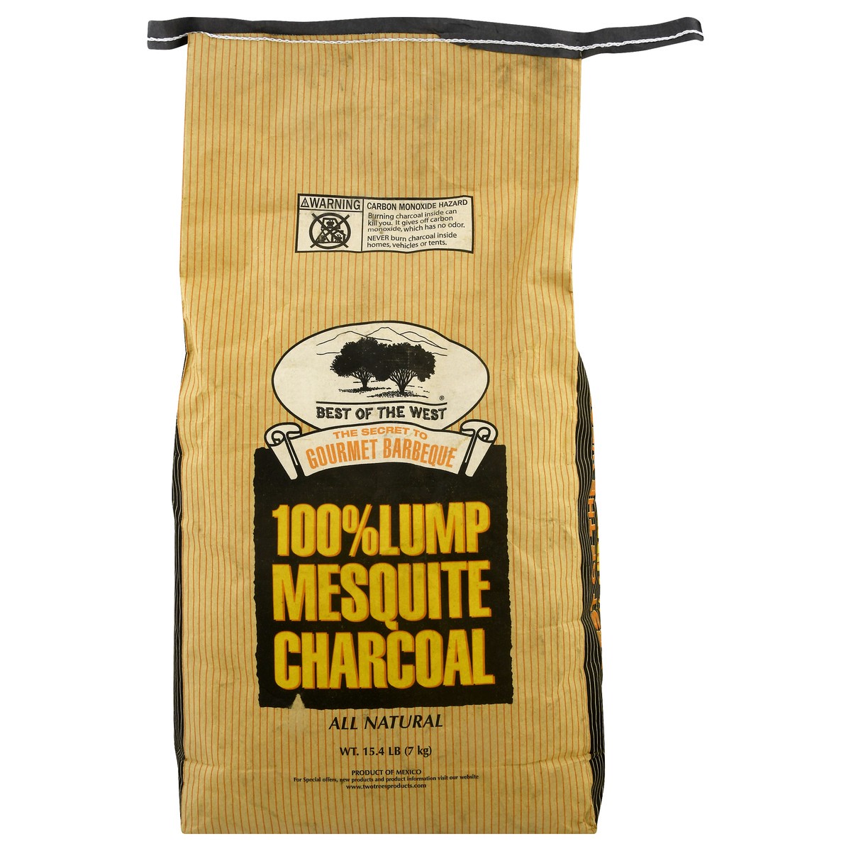 slide 9 of 9, Best of the West 100% Lump Mesquite Charcoal 15.4 lb, 15.4 lb