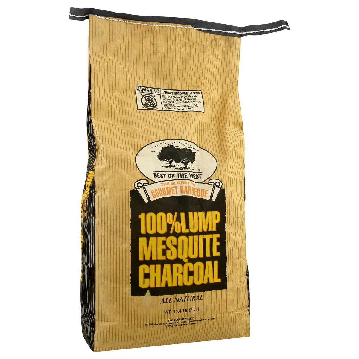slide 5 of 9, Best of the West 100% Lump Mesquite Charcoal 15.4 lb, 15.4 lb
