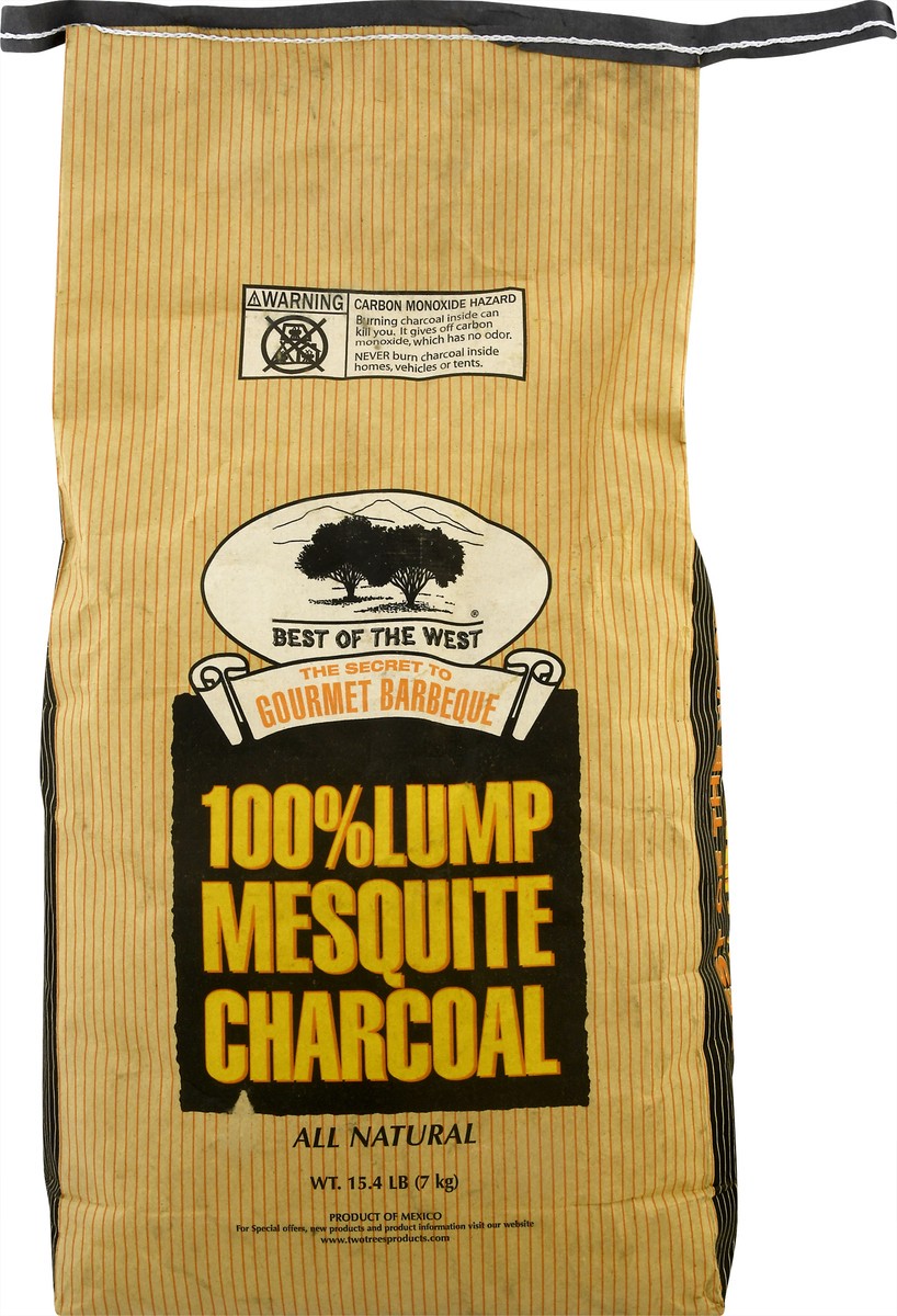 slide 3 of 9, Best of the West 100% Lump Mesquite Charcoal 15.4 lb, 15.4 lb