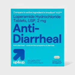Loperamide Anti-Diarrheal Caplets - 24ct - up&up™
