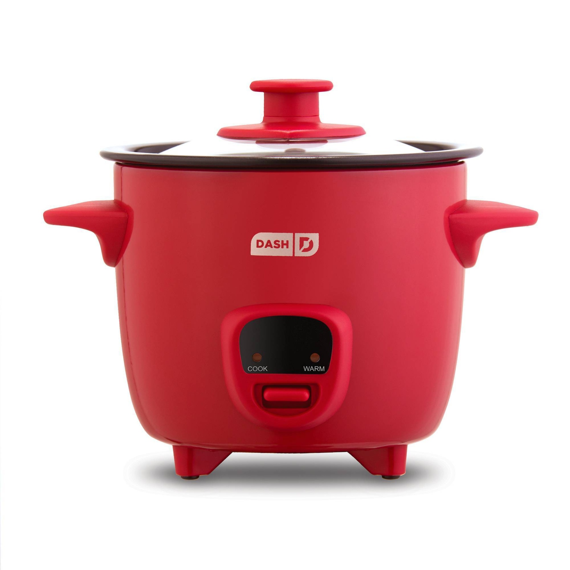 slide 1 of 3, Dash 2-Cup Electric Mini Rice Cooker - Red, 1 ct