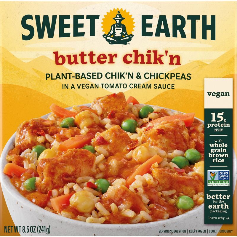 slide 1 of 1, SWEET EARTH NATURAL FOODS Sweet Earth Vegan Frozen Butter Chik'n - 8.5oz, 8.5 oz