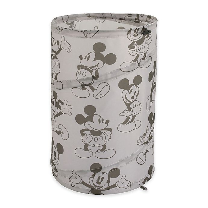 slide 1 of 1, Disney Mickey Mouse Round Pop-Up Hamper - Grey, 1 ct