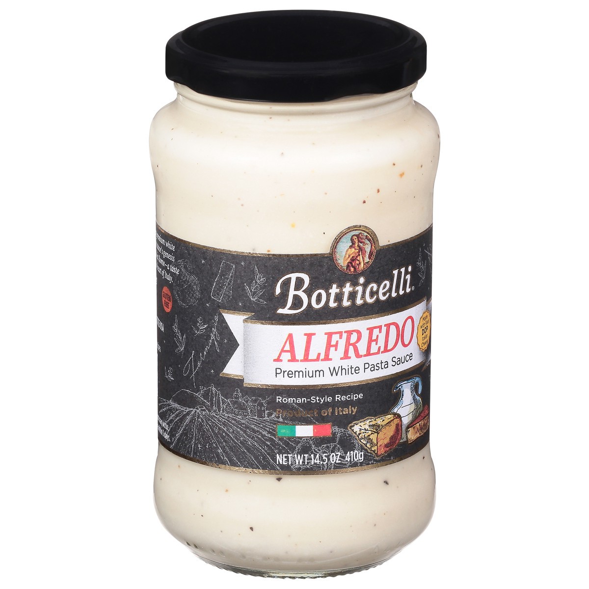 slide 2 of 9, Botticelli Alfredo Premium White Pasta Sauce 14.5 oz, 14.5 oz