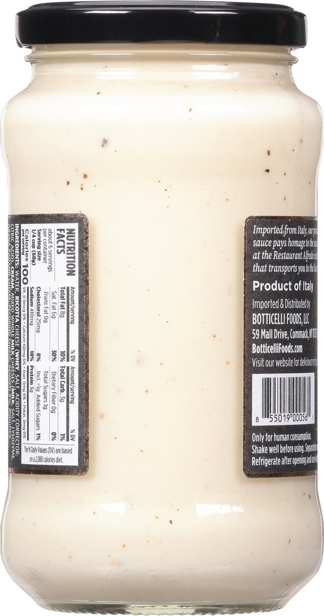 slide 8 of 9, Botticelli Alfredo Premium White Pasta Sauce 14.5 oz, 14.5 oz