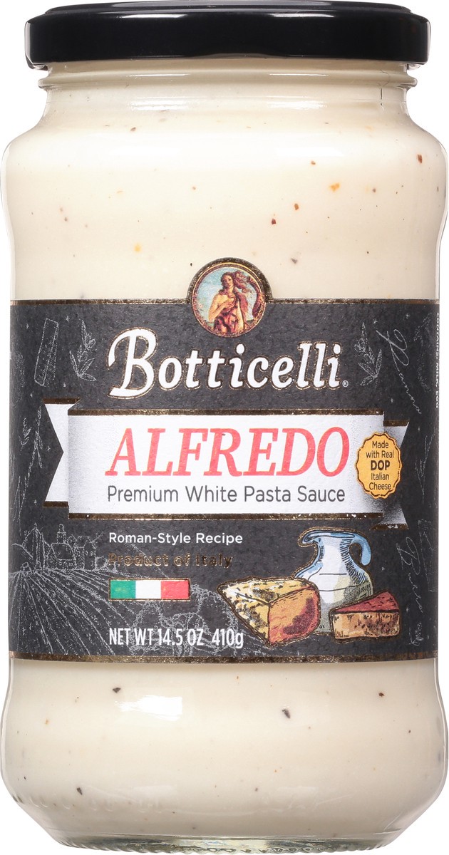 slide 3 of 9, Botticelli Alfredo Premium White Pasta Sauce 14.5 oz, 14.5 oz