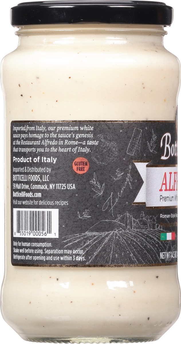 slide 6 of 9, Botticelli Alfredo Premium White Pasta Sauce 14.5 oz, 14.5 oz