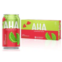 Coca-Cola AHA Lime + Watermelon Sparkling Water - 8pk/12 fl oz Cans