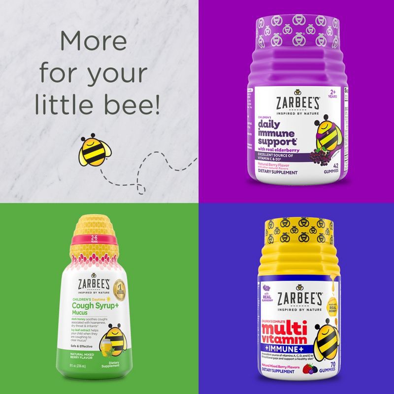 slide 5 of 8, Zarbee's Kid's Sleep with Melatonin Chewables - Natural Grape - 50ct, 50 ct