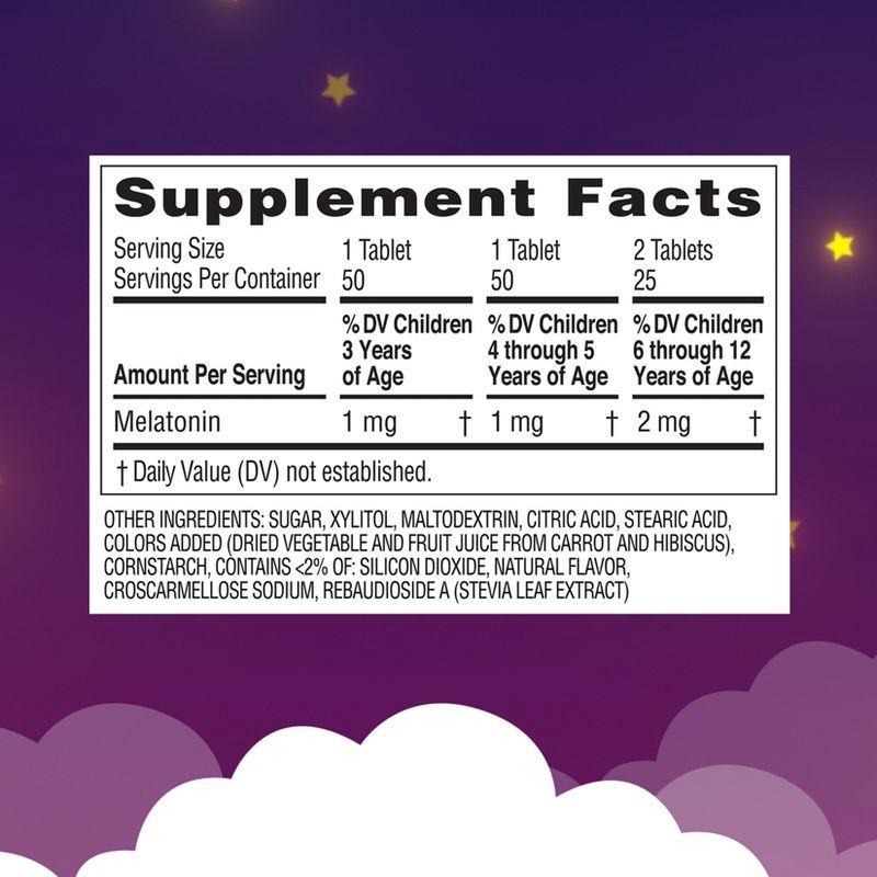 slide 8 of 8, Zarbee's Kid's Sleep with Melatonin Chewables - Natural Grape - 50ct, 50 ct