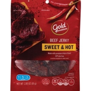 slide 1 of 1, CVS Gold Emblem Gold Emblem Sweet Hot Beef Jerky, 2.85 Oz, 2.85 oz