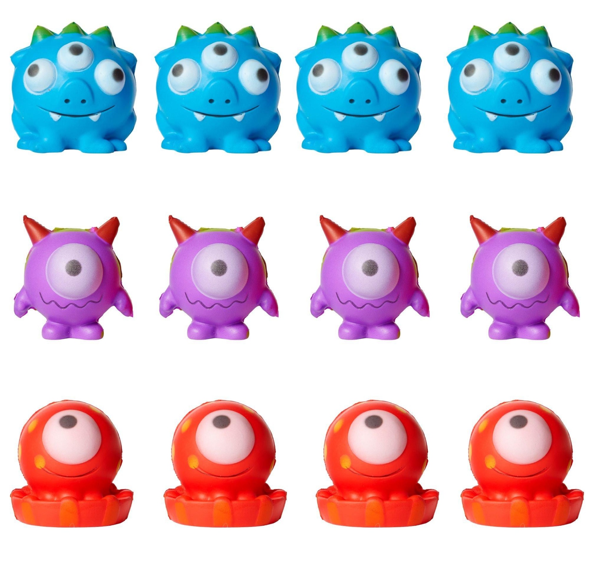 slide 1 of 1, Party City Monster Stress Toys, 12 ct
