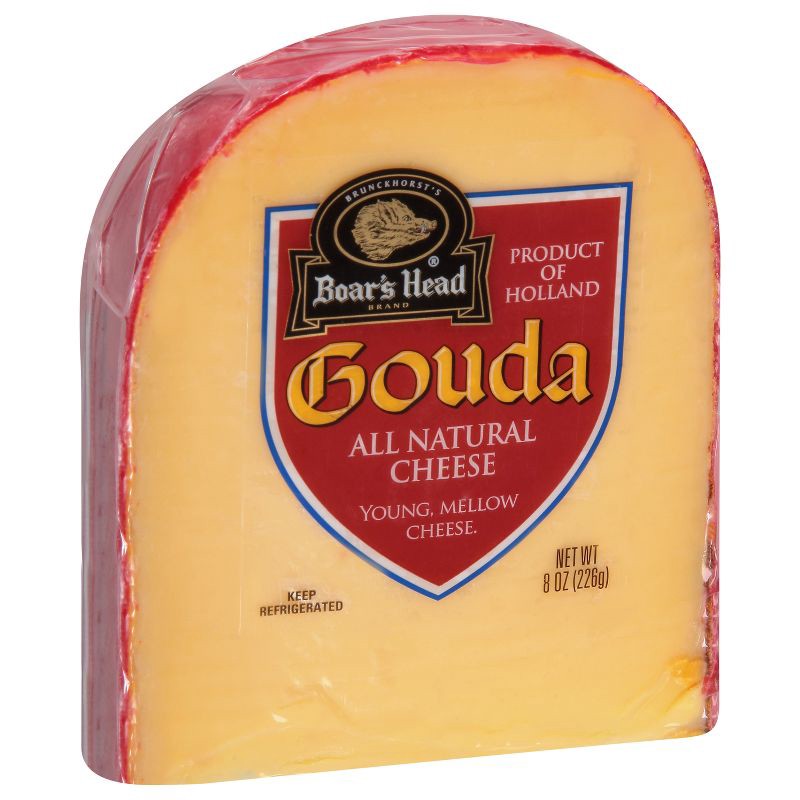 slide 3 of 7, Boar's Head Gouda Cheese - 8oz, 8 oz