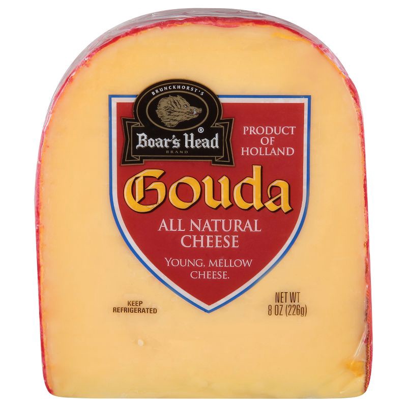 slide 1 of 7, Boar's Head Gouda Cheese - 8oz, 8 oz