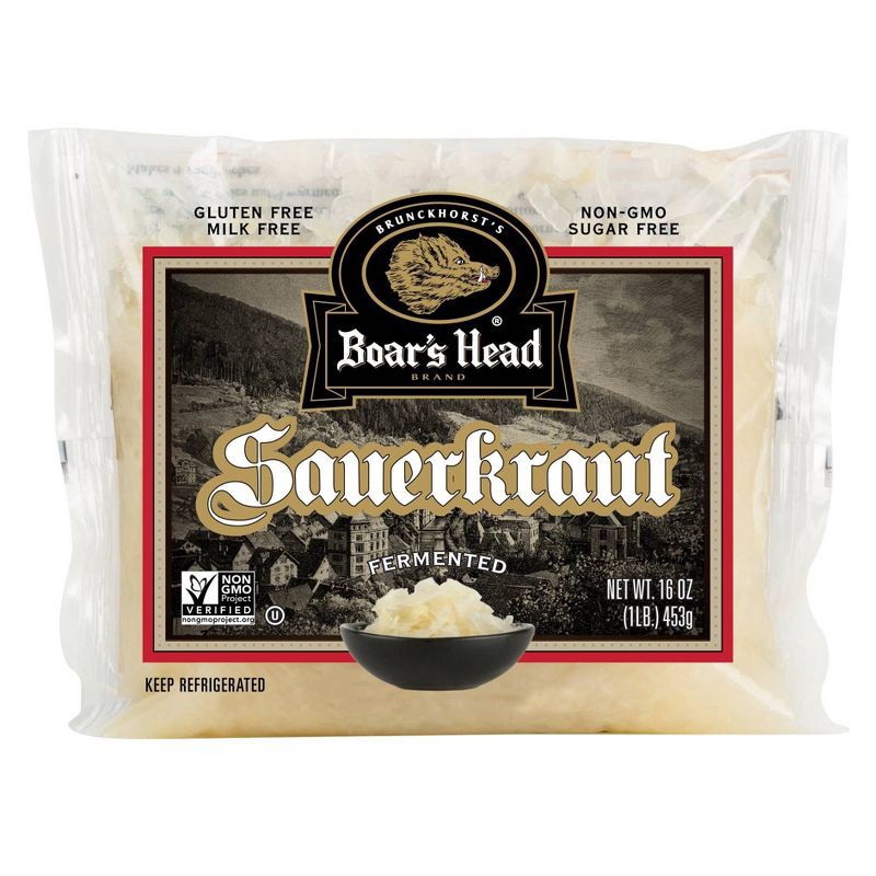 slide 1 of 4, Boar's Head Sauerkraut - 16oz, 16 oz