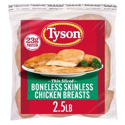 Tyson Boneless & Skinless Chicken Breasts - Frozen - 40oz