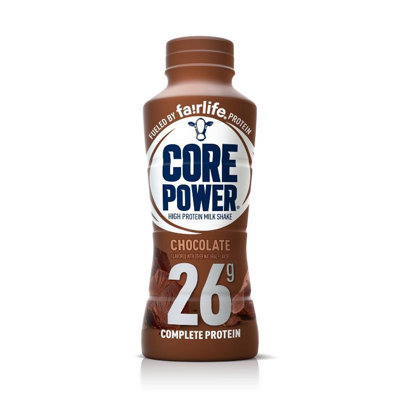 slide 1 of 7, Core Power Chocolate 26G Protein Shake - 14 fl oz Bottle, 26 gram, 14 fl oz