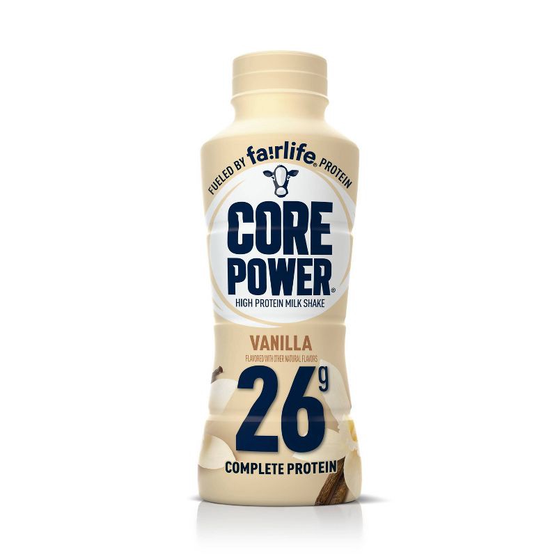 slide 1 of 7, Core Power Vanilla 26G Protein Shake - 14 fl oz Bottle, 26 gram, 14 fl oz