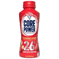 Core Power Strawberry Banana 26G Protein Shake - 14 fl oz Bottle